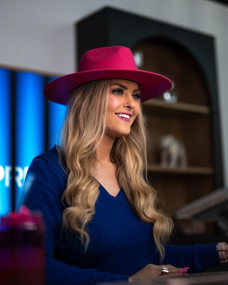 Stefanie Couch, founder of Grit Blueprint, on a strategy call