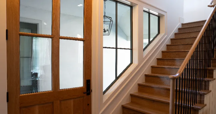 Custom staircase and entry