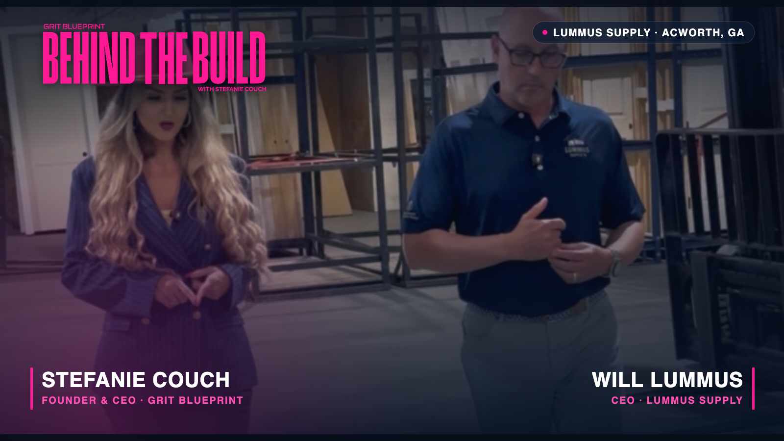 Behind the Build, the Grit Blueprint documentary-style series