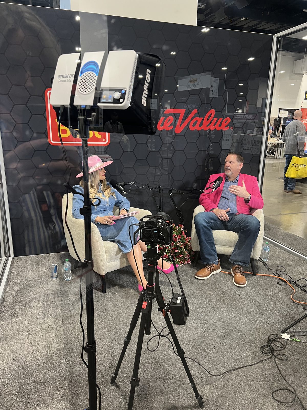 Grit Blueprint producing podcast and video at the Do it Best market