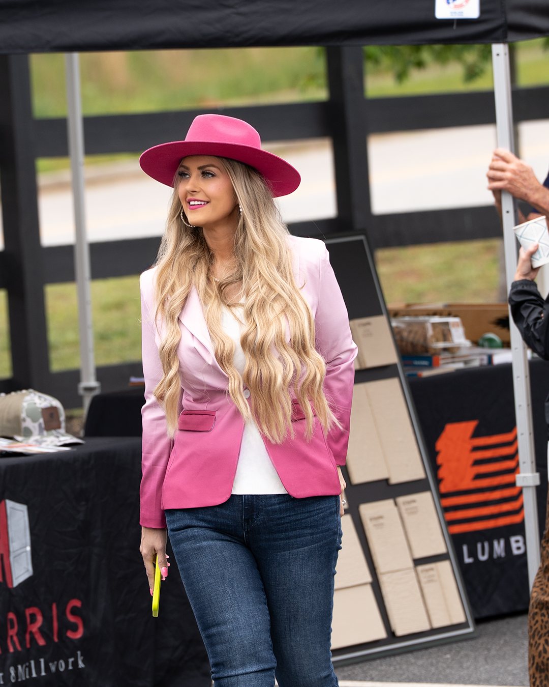 Stefanie Couch filming at a TLC Elite customer event