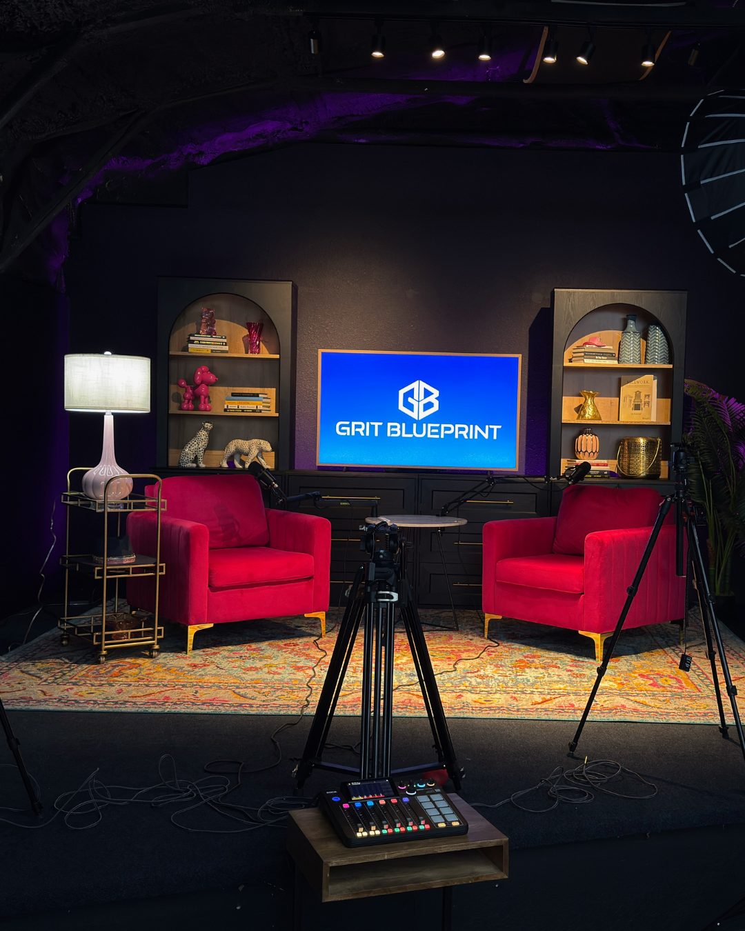 The Grit Blueprint Podcast set at Grit Studios