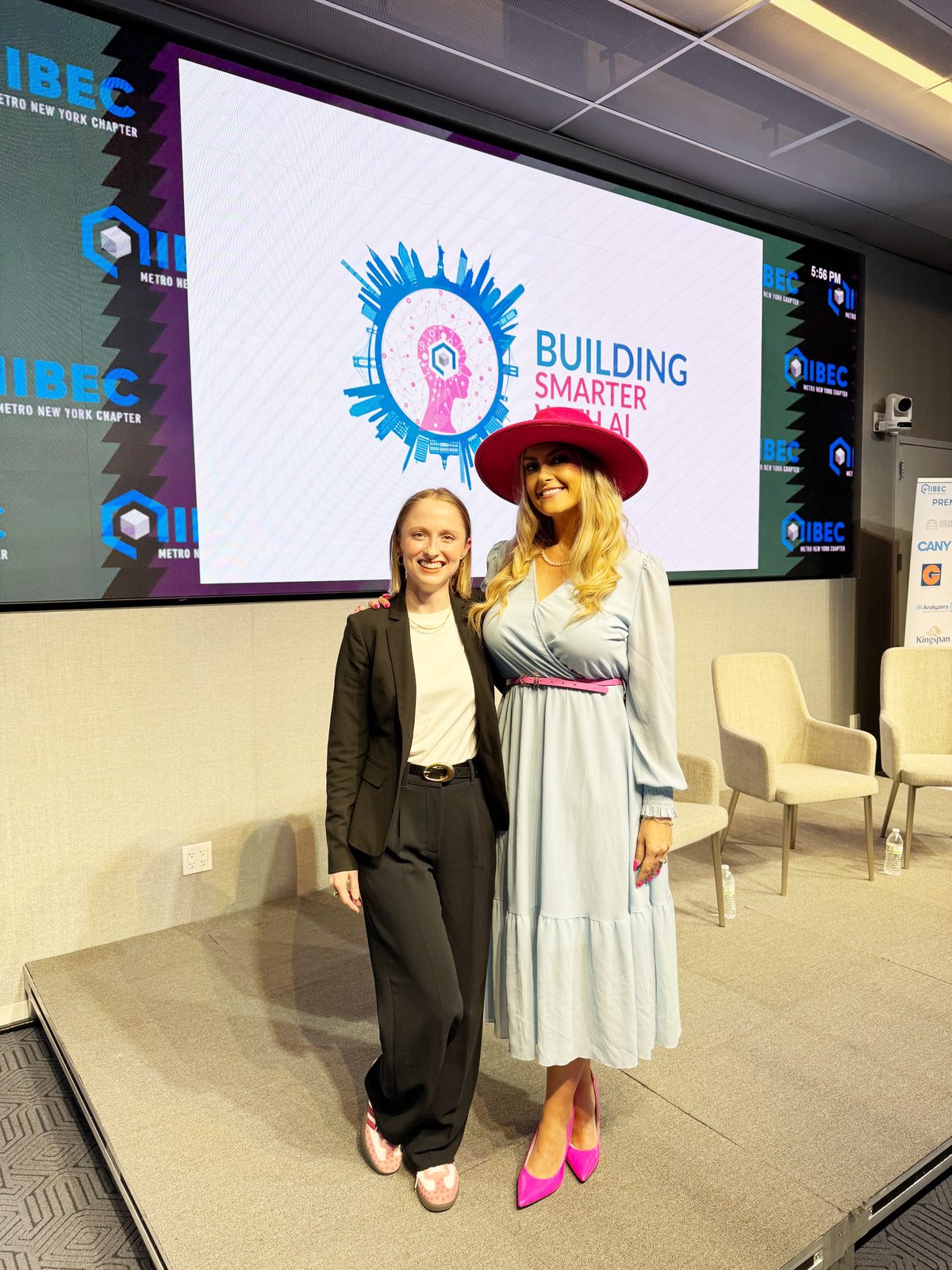 Stefanie Couch speaking on Building Smarter With AI at IIBEC New York