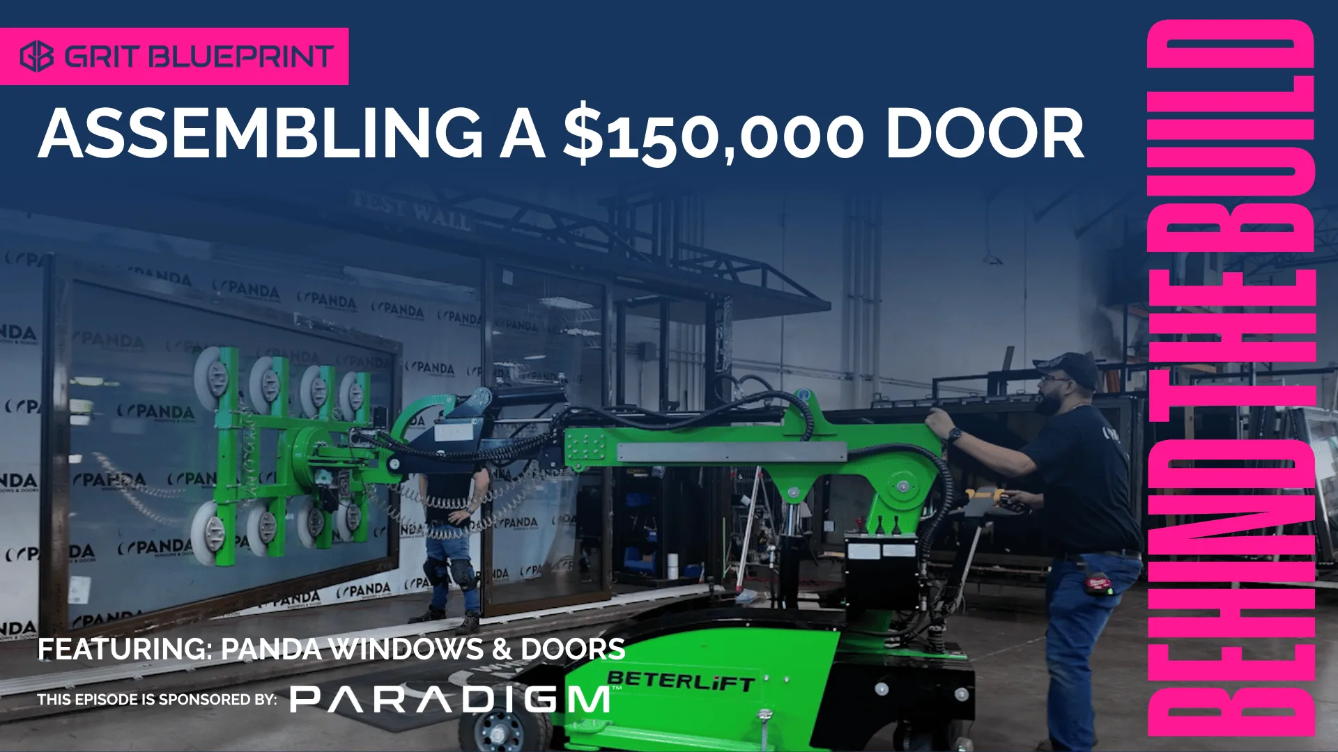 Behind The Build: Assembling a $150,000 door on the test wall at Panda Windows and Doors