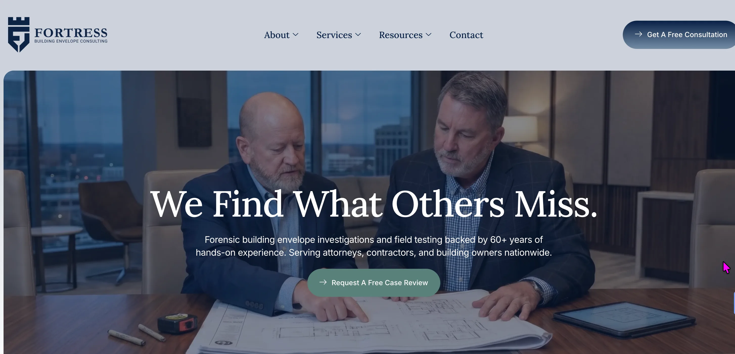Fortress BEC website built by Grit Blueprint