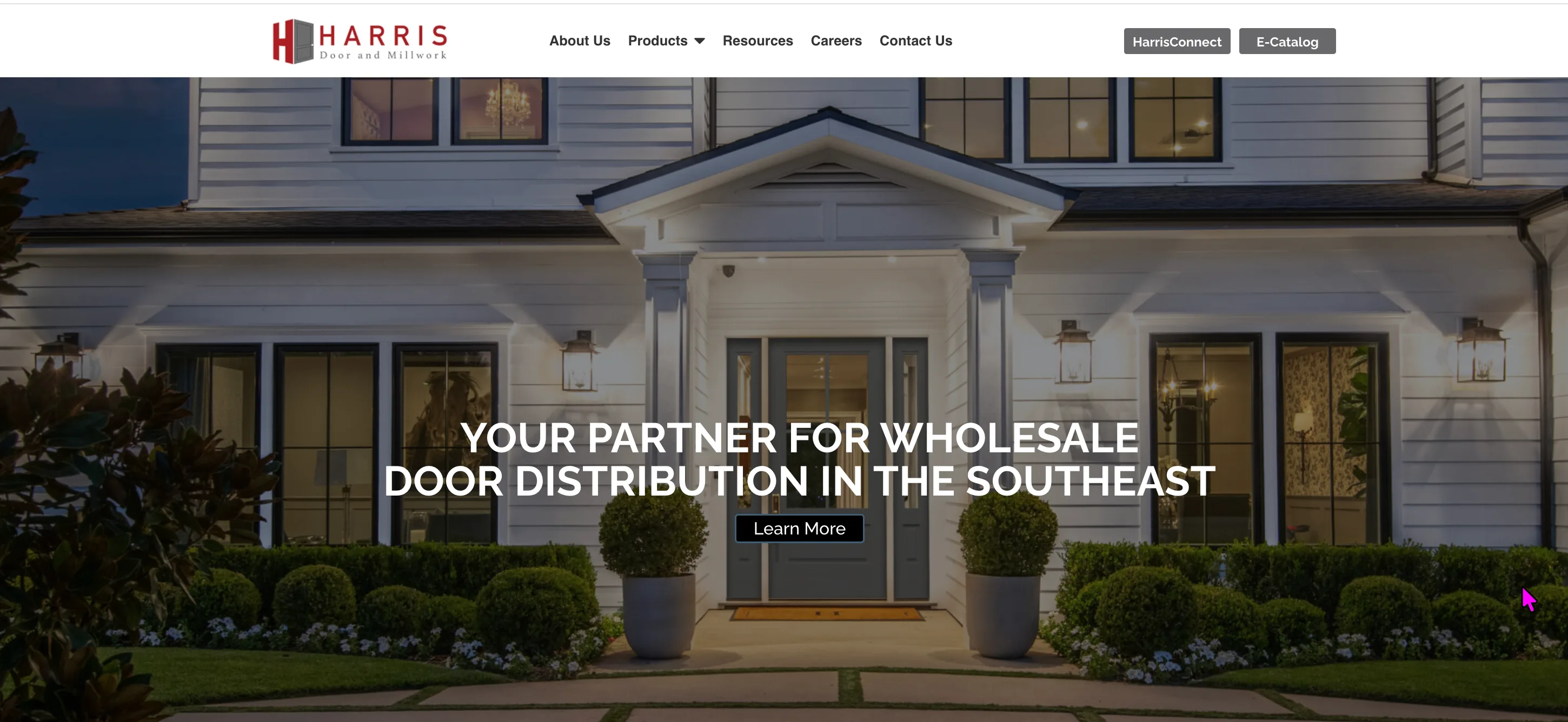 Harris Door and Millwork website built by Grit Blueprint
