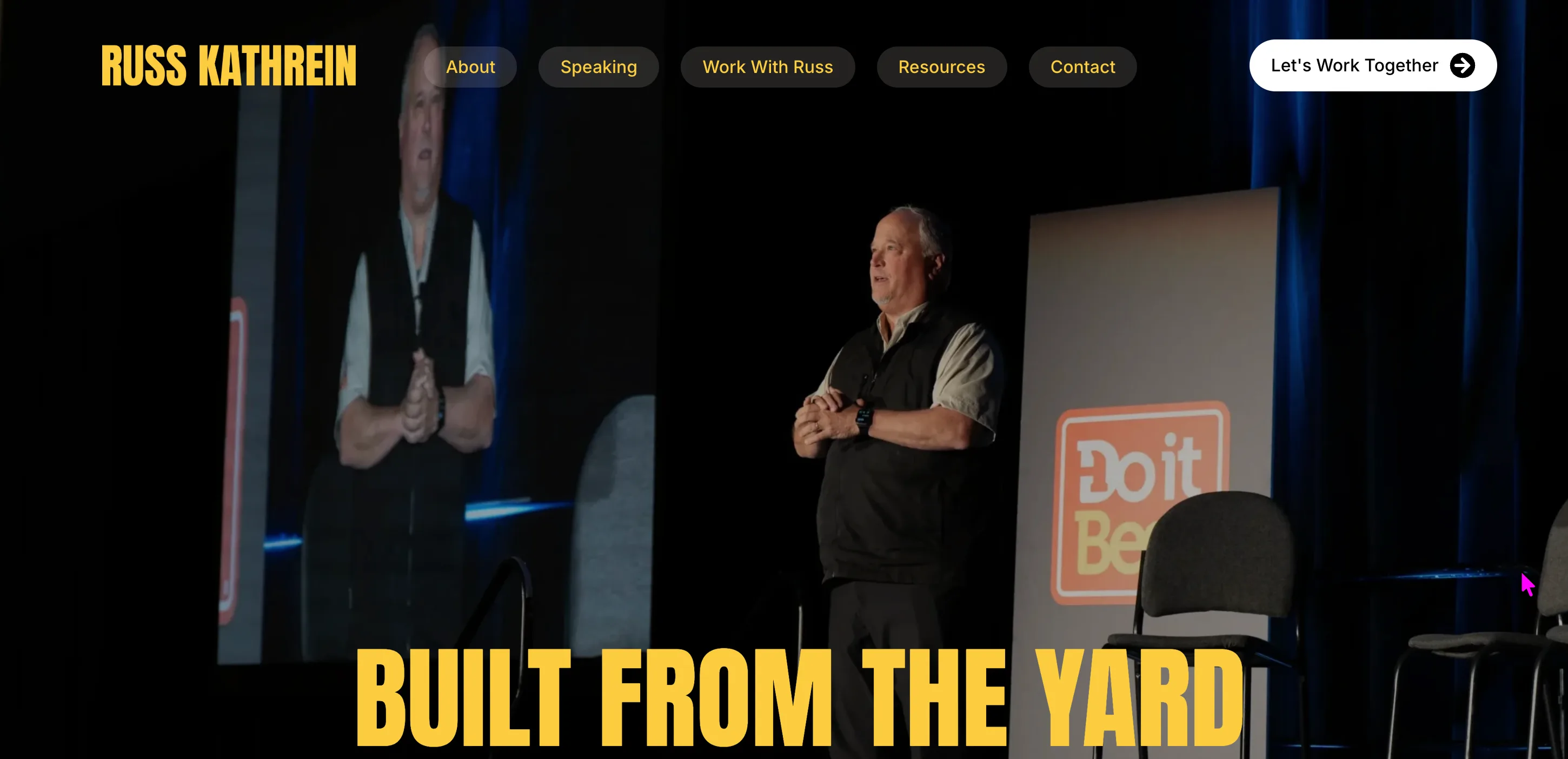 Russ Kathrein founder brand website built by Grit Blueprint