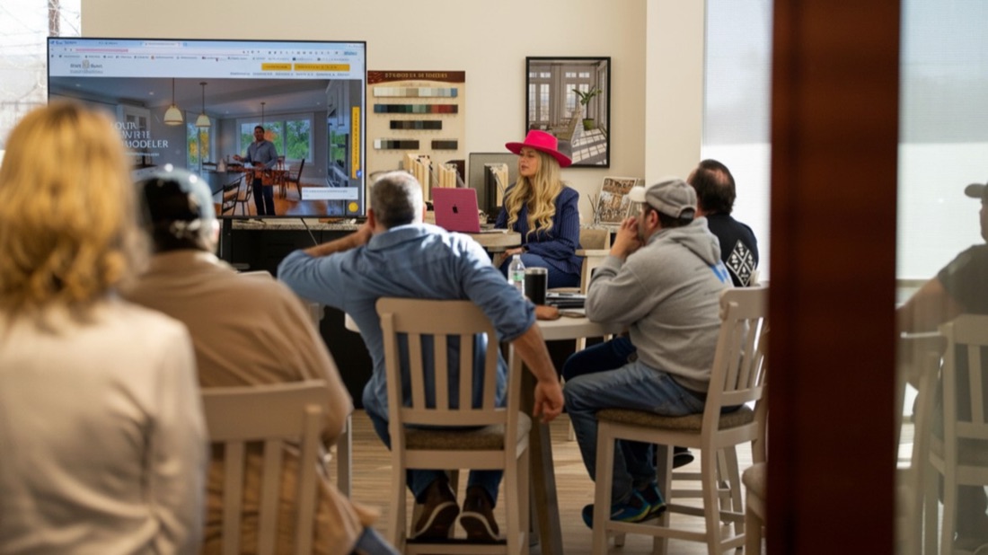 Building-industry professionals in a Grit Blueprint training session in Colorado