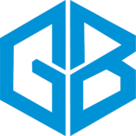 Blue geometric logo featuring interlocking letters G and B, representing Grit Blueprint.
