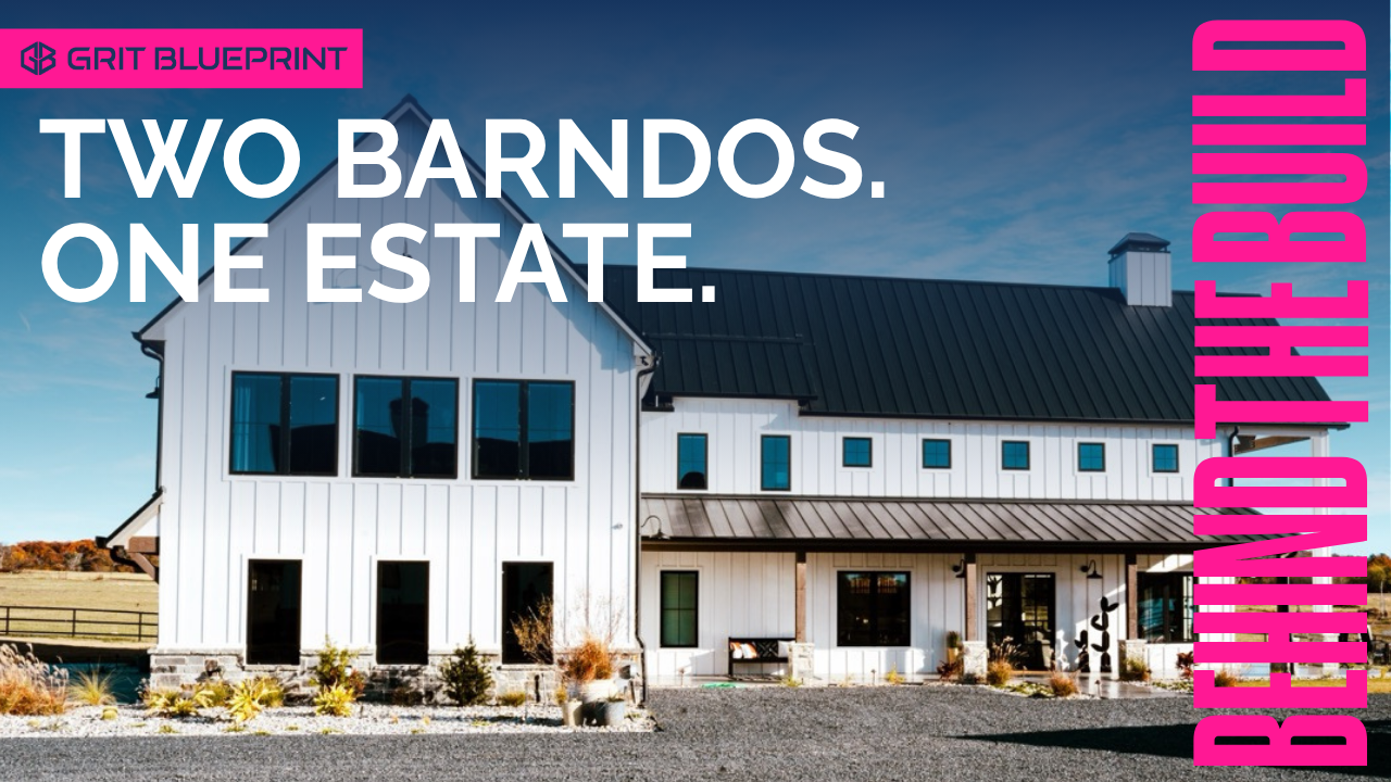Behind The Build highlight film: Two Barndos. One Estate. Stillwater Ranch by Harrill Construction, filmed by Grit Blueprint