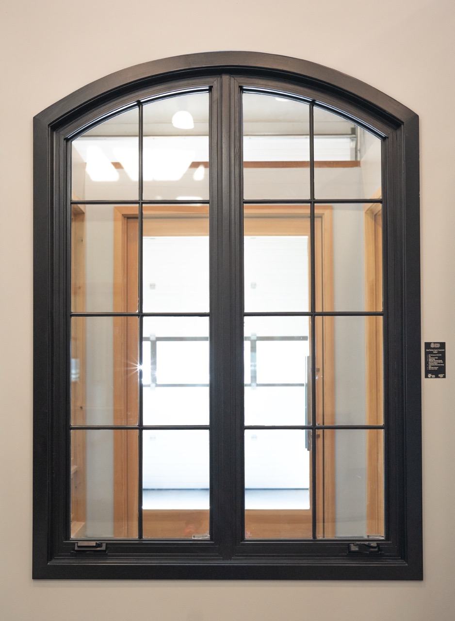 Sierra Pacific Windows product detail in the showroom, photographed by Grit Blueprint